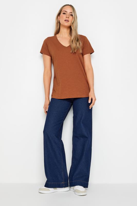 LTS Tall Womens Rust Orange V-Neck T-Shirt | Long Tall Sally 2