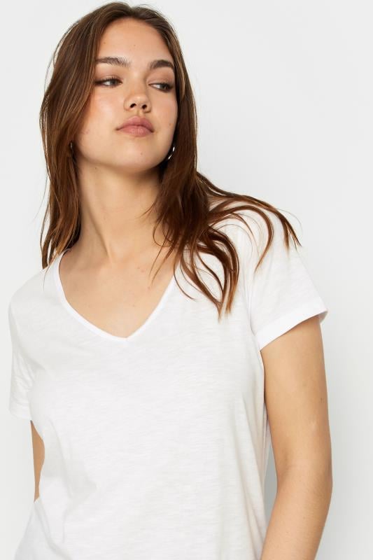 LTS Tall Women's White Short Sleeve Cotton T-Shirt | Long Tall Sally 2