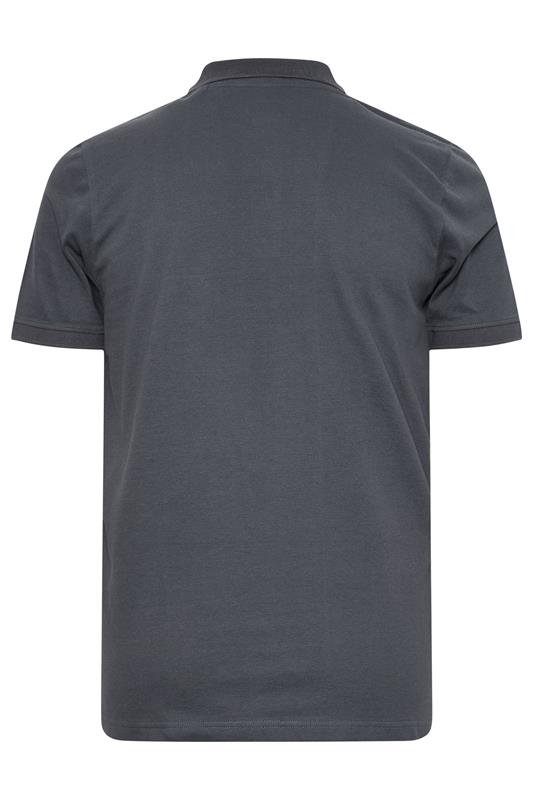 BadRhino Big & Tall Dark Grey Polo Shirt | BadRhino 6