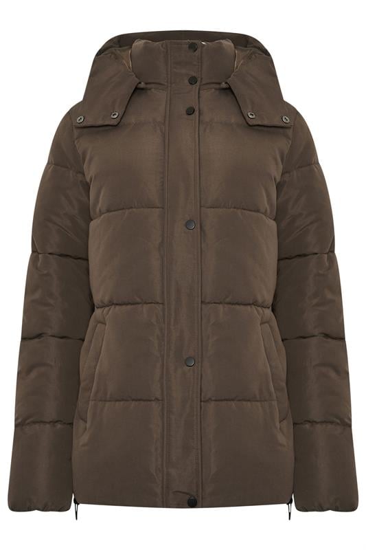 LTS Tall Chocolate Brown Padded Coat | Long Tall Sally 6