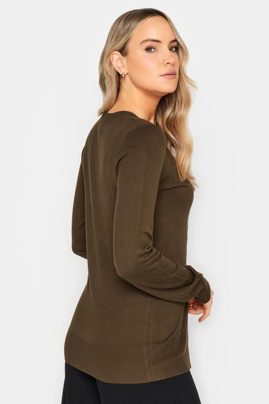 LTS Tall Chocolate Brown Button Down Knit Cardigan | Long Tall Sally  4