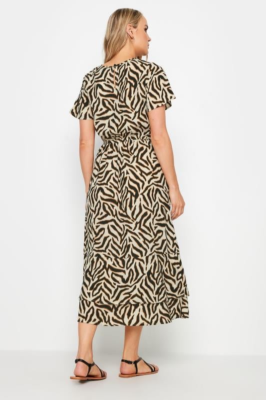 LTS Tall Cream Animal Print Midaxi Dress | Long Tall Sally 3