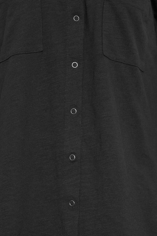 LTS Tall Women's Black Cotton Jersey Shirt | Long Tall Sally 5