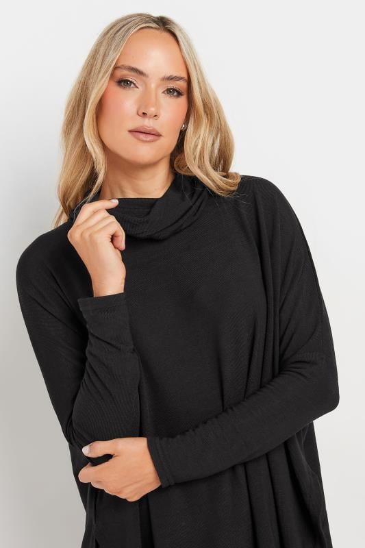 LTS Tall Women's Black Hanky Hem Top | Long Tall Sally 4