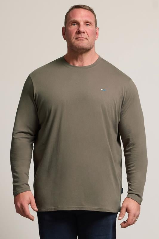 Men's  BadRhino Big & Tall Brown Core Long Sleeve T-Shirt