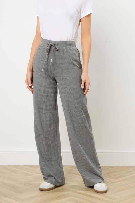 Tall  LTS Tall Charcoal Grey Waffle Lounge Trousers