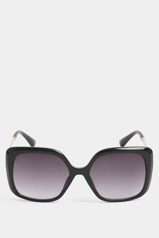  Yours Black Square Oversized Sunglasses