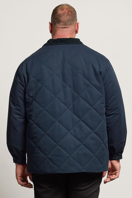 BadRhino Big & Tall Navy Blue Quilted Jacket | BadRhino 3