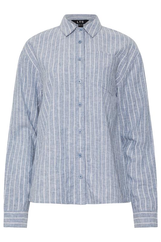 LTS Tall Blue Stripe Collared Shirt | Long Tall Sally  2