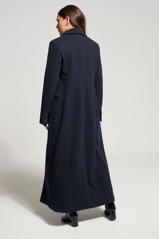 LTS Tall Navy Blue Formal Maxi Coat | Long Tall Sally 3