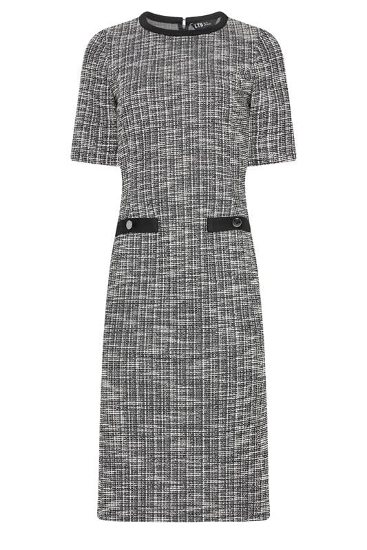 LTS Tall Black Boucle Midi Dress | Long Tall Sally 5