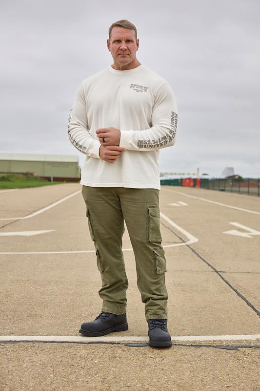 BadRhino Big & Tall Olive Green Cargo Trousers