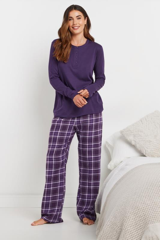 LTS Tall Purple Cotton Pyjama Top | Long Tall Sally 6