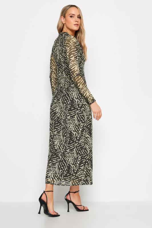 LTS Tall Womens Black Abstract Print Mesh Midaxi Dress | Long Tall Sally 3
