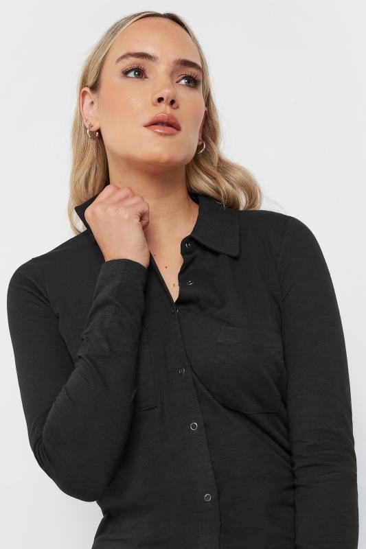 LTS Tall Women's Black Cotton Jersey Shirt | Long Tall Sally 4