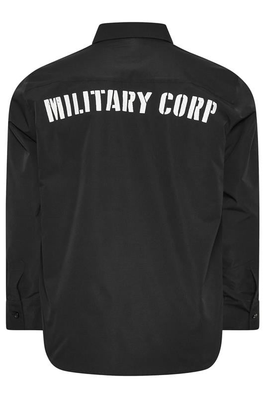 BadRhino Big & Tall Black Military Ripstop Shirt | BadRhino 4