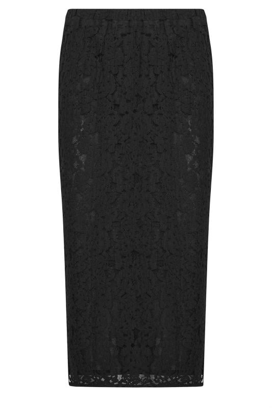 LTS Tall Black Lace Pencil Midi Skirt | Long Tall Sally 6