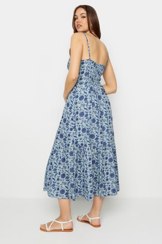 LTS Tall Women's Blue Floral Print Midaxi Sundress | Long Tall Sally 2