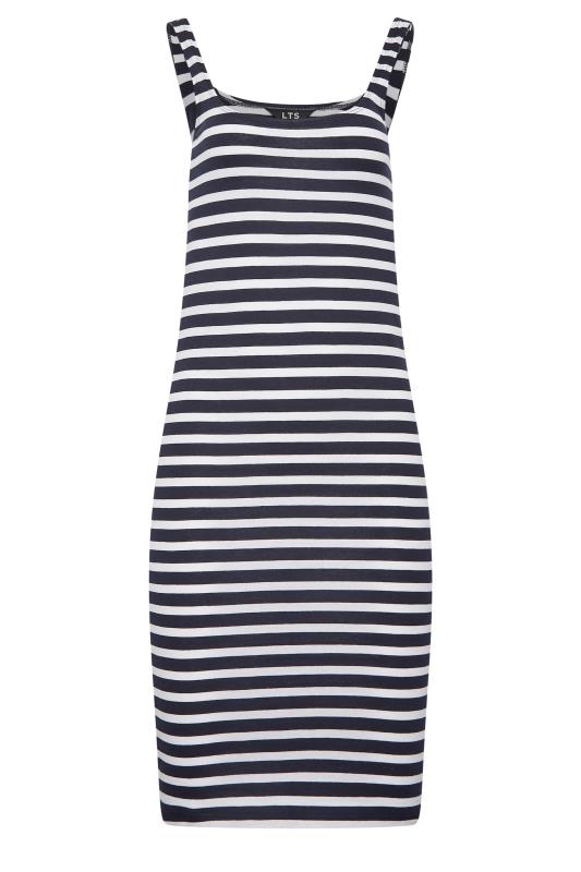LTS Tall Women's Navy Blue Stripe Print Tank Dress | Long Tall Sally 6