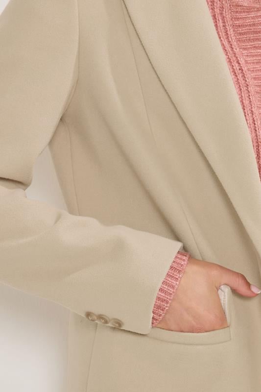 LTS Tall Natural Brown Longline Maxi Coat | Long Tall Sally 4