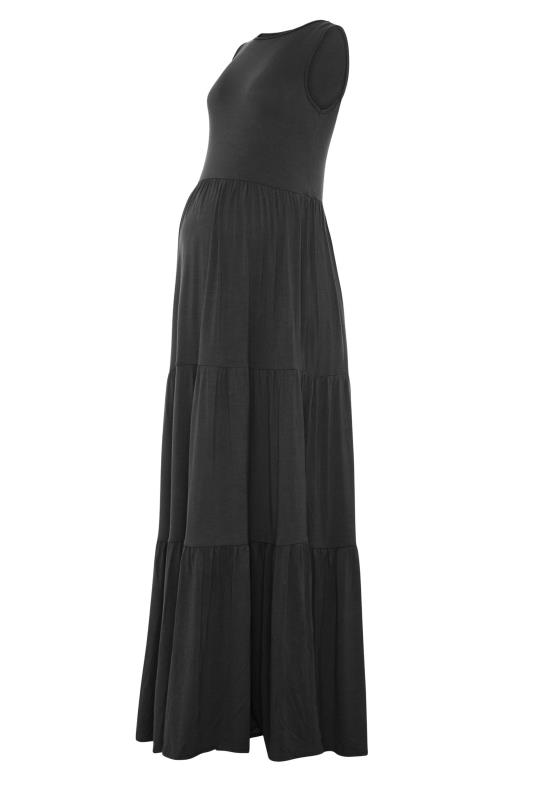 LTS Maternity Black Tiered Maxi Dress | Long Tall Sally 5