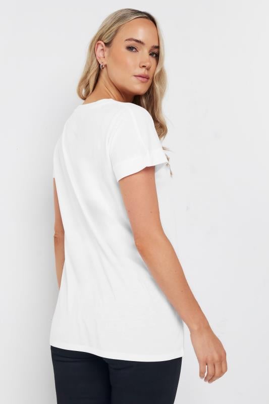 LTS PREMIUM Tall Womens White V-Neck T-Shirt | Long Tall Sally 3