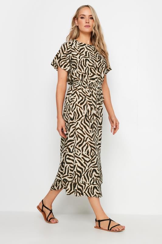 LTS Tall Cream Animal Print Midaxi Dress | Long Tall Sally 2