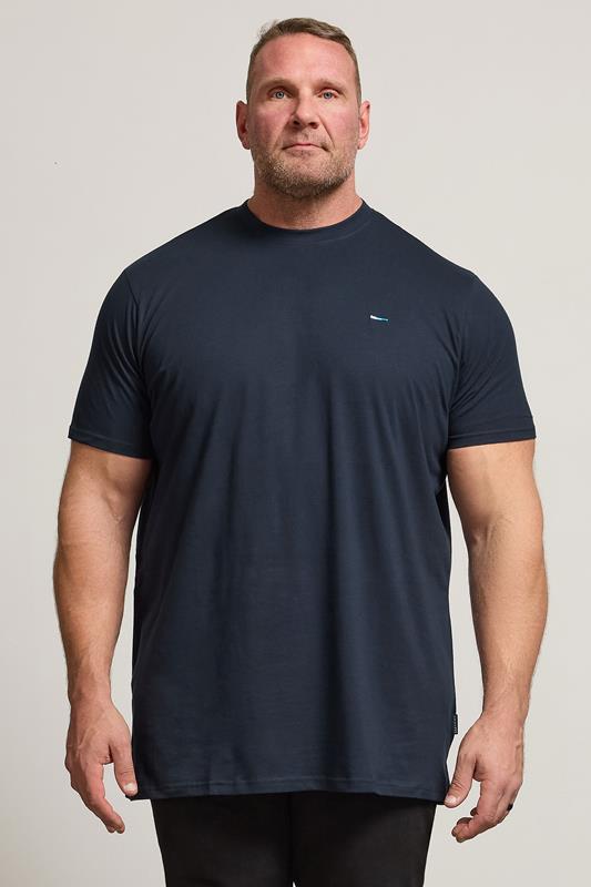 BadRhino Big & Tall Navy Blue 5 Pack Extra Long T-Shirts | BadRhino 2