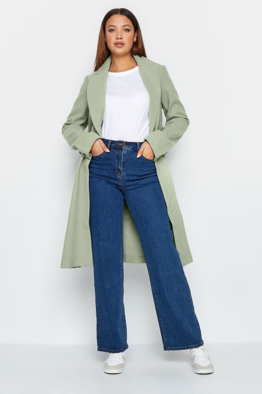 LTS Tall Women's Sage Green Midi Formal Coat | Long Tall Sally 2