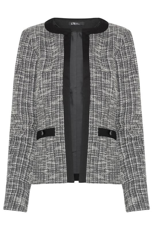 LTS Tall Black Boucle Jacket | Long Tall Sally 5