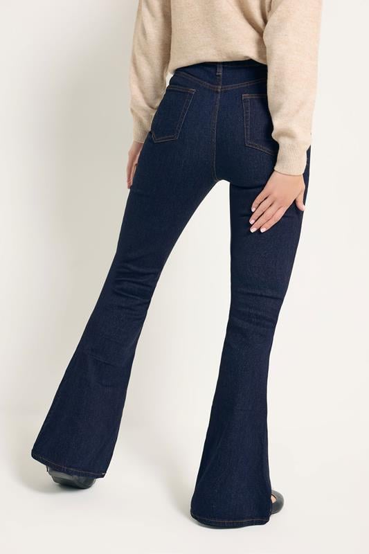 LTS Tall Indigo Blue Denim Flared Jeans | Long Tall Sally 3