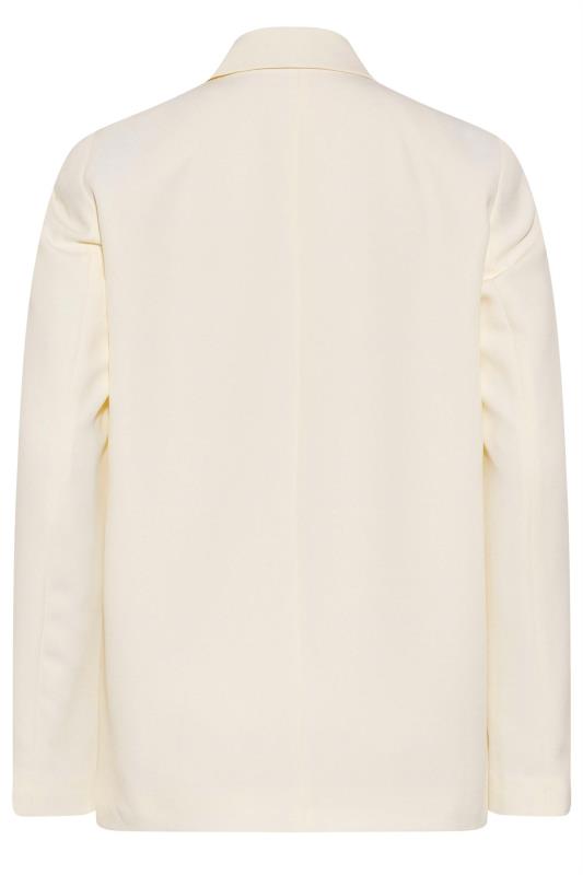 LTS Tall Women's Ivory White Double Breasted Blazer | Long Tall Sally 7
