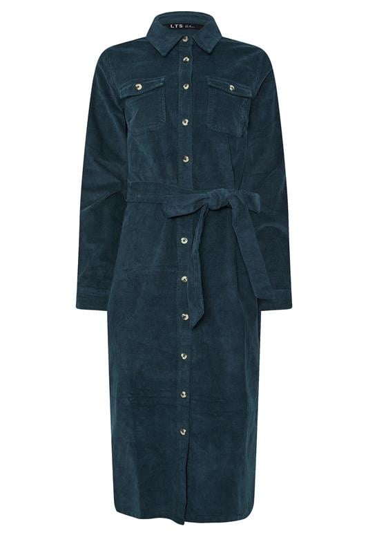 LTS Tall Dark Blue Cord Shirt Dress | Long Tall Sally 5