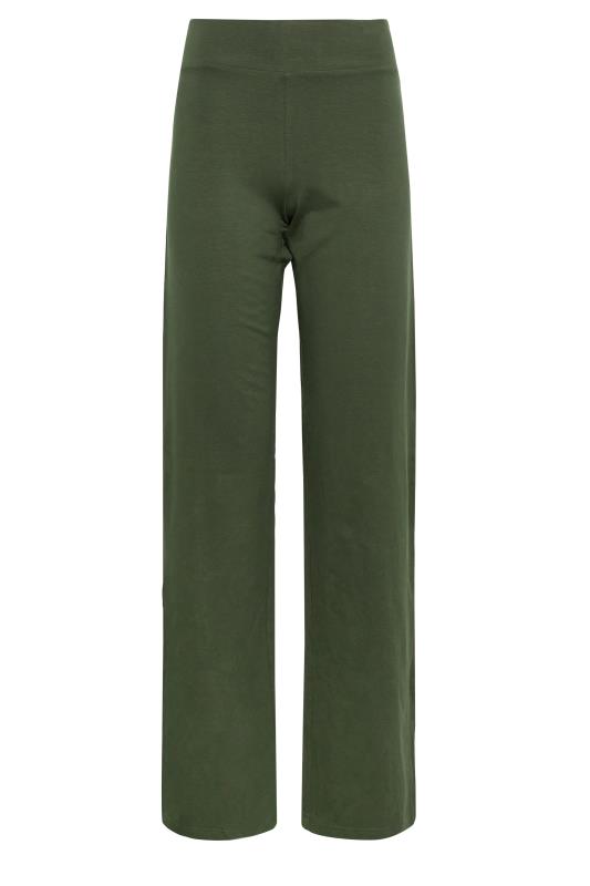 LTS Tall Womens Khaki Green Wide Leg Yoga Pants | Long Tall Sally 4