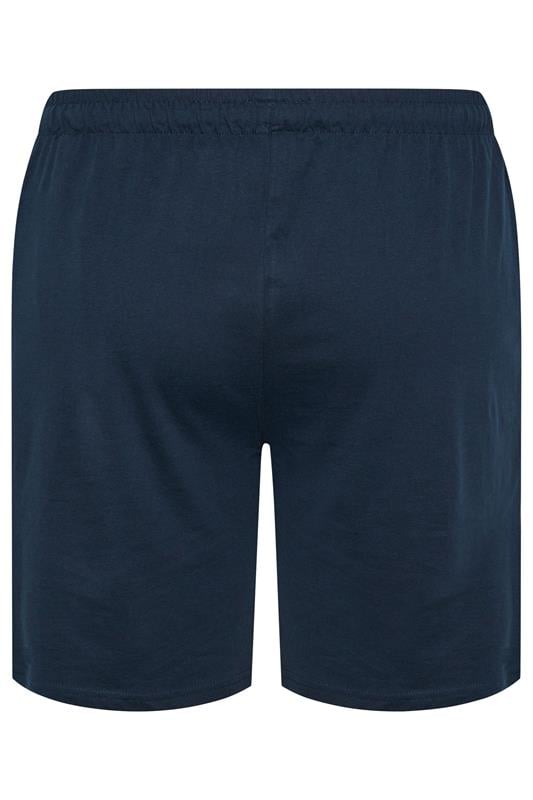 BadRhino Big & Tall Navy Blue Lightweight Lounge Shorts | BadRhino 2