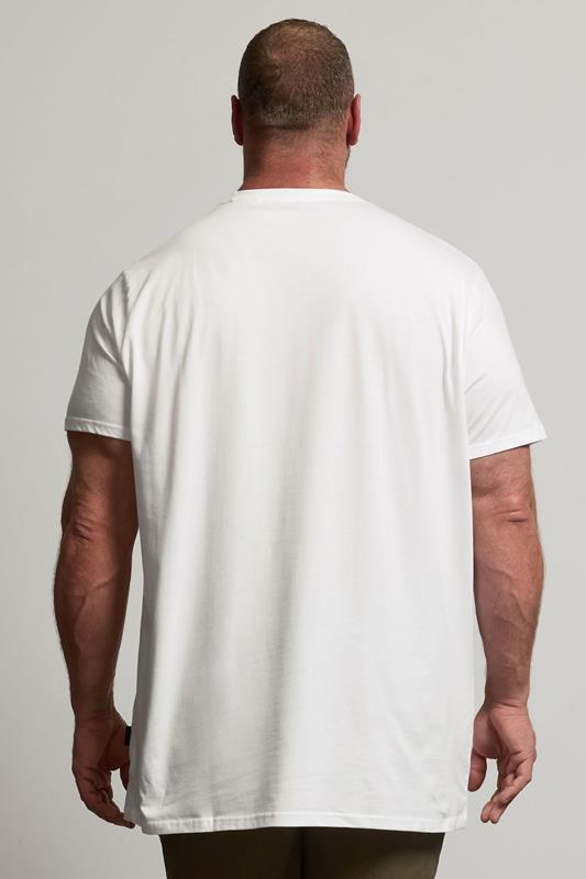 BadRhino Big & Tall 5 PACK White Extra Long Core T-Shirts | BadRhino 4