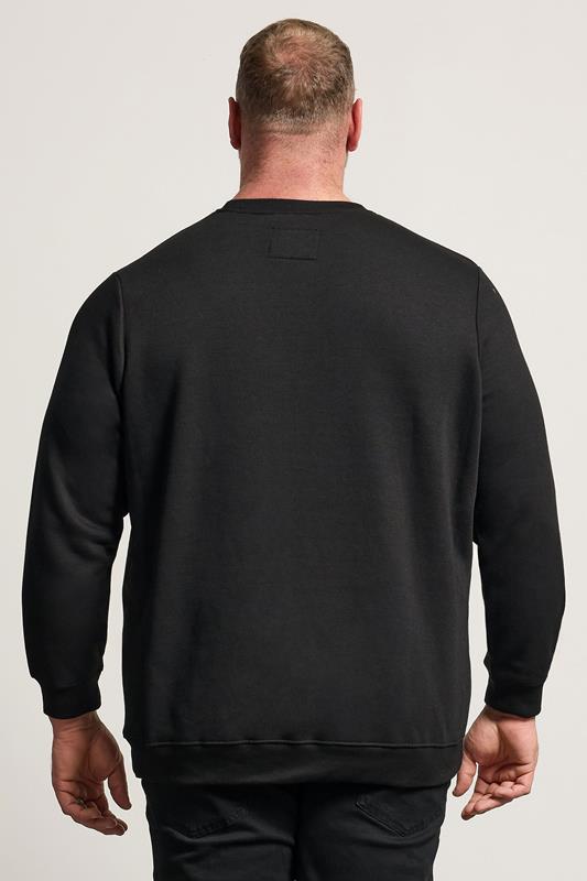 BadRhino Big & Tall Black Skull & Snake Graphic Sweatshirt | BadRhino 4