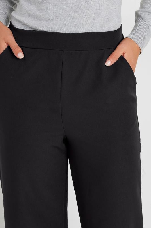 LTS Tall Womens Black Wide Leg High Waisted Trousers | Long Tall Sally  4