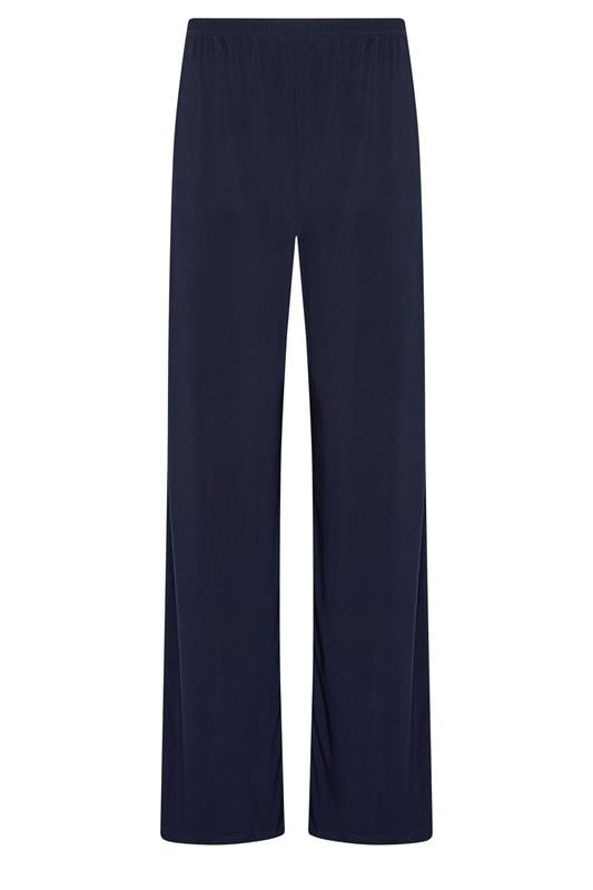 LTS Tall Women's Navy Blue Palazzo Wide Leg Trousers | Long Tall Sally 5