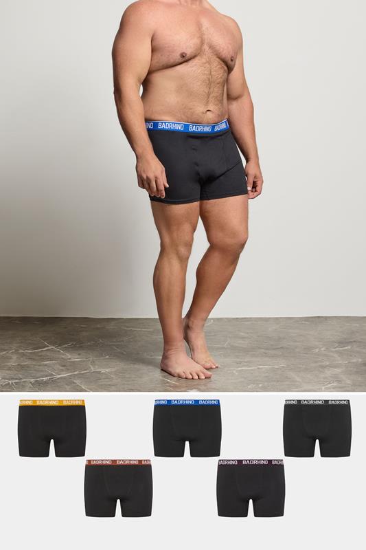BadRhino 5 PACK Blue/Yellow/Brown/Purple/Black Band Boxers | BadRhino 1