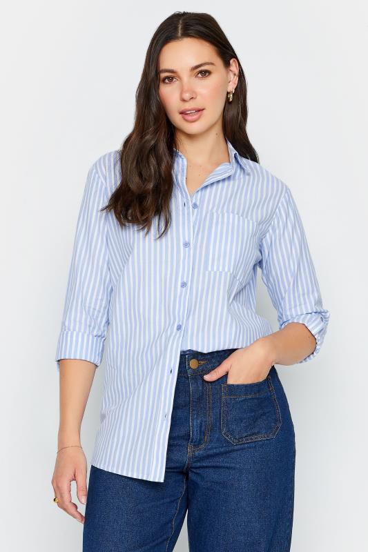 LTS Tall Womens Blue Stripe Shirt | Long Tall Sally 1