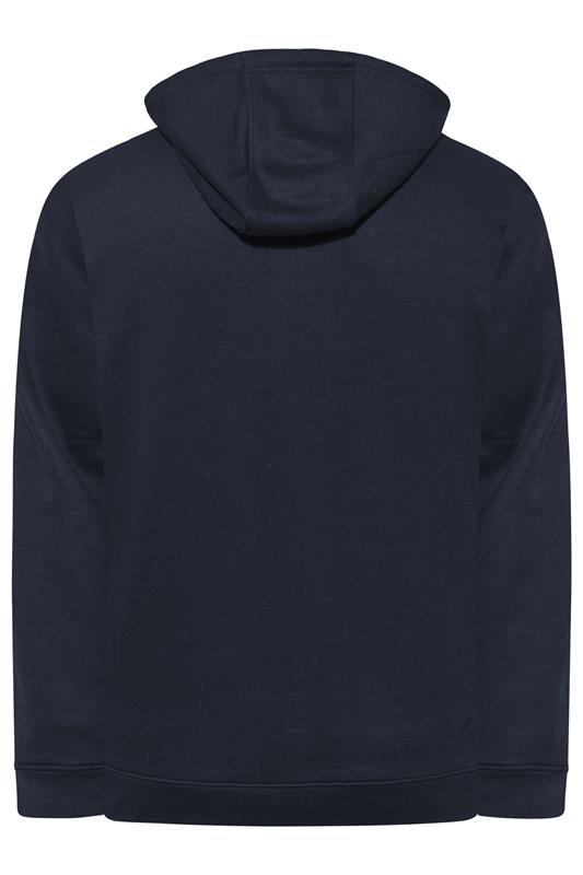 BadRhino Big & Tall 2 PACK Navy Blue Zip Through Hoodies | BadRhino 9
