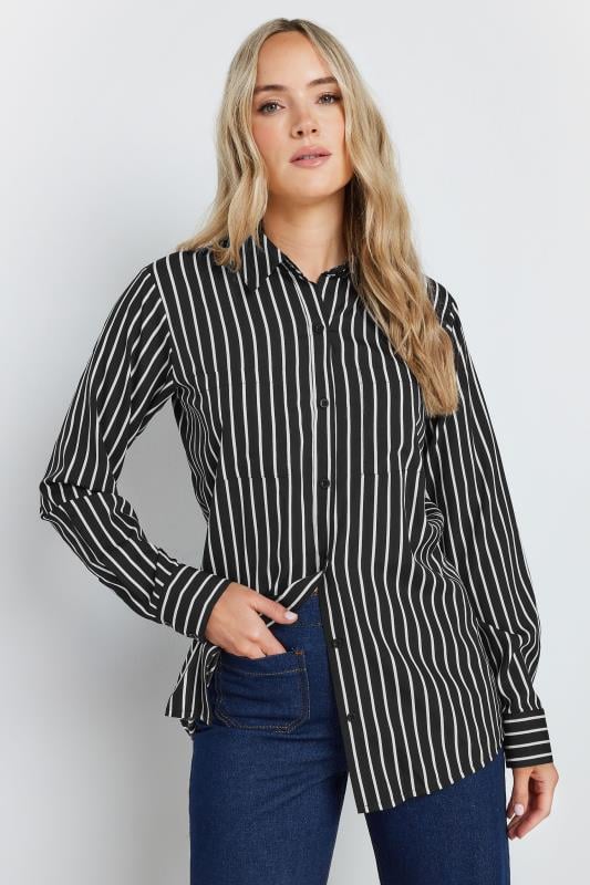 Tall  LTS Tall Black Striped Long Sleeve Shirt