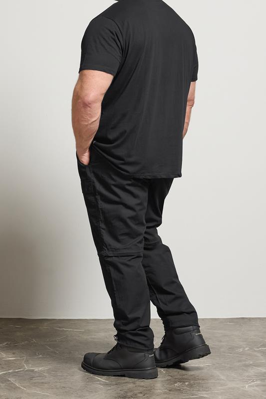 BadRhino Big & Tall Black 2 in 1 Trekking Trousers | BadRhino 4