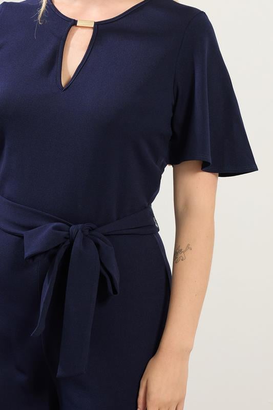 LTS Tall Navy Blue Keyhole Jumpsuit | Long Tall Sally 4