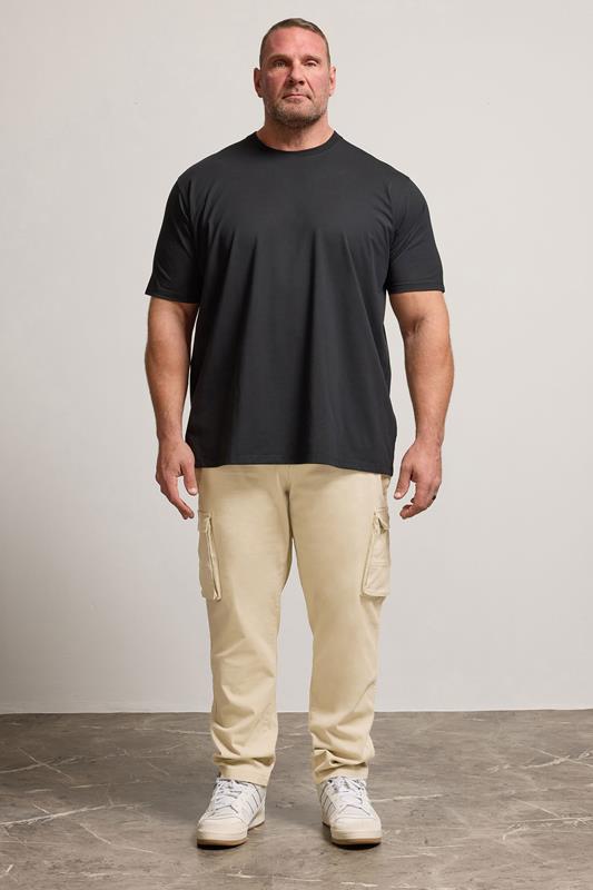 BadRhino Beige Brown Stretch Cargo Trousers | BadRhino 2