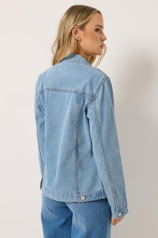 Giacca Lunga In Denim Blu Donna Dollhouse – Stile Casual E Alla Moda (taglia L)