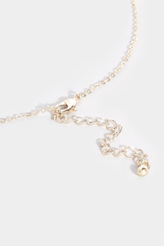Gold & Pink Live Laugh Love Necklace & Stone Earring Set 4