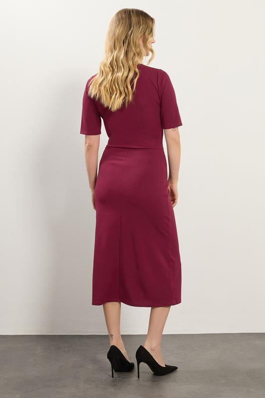 LTS Tall Red Keyhole Midi Dress | Long Tall Sally 3