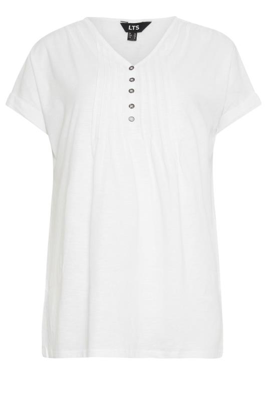 LTS 2 PACK Tall Women's Black & White Cotton Henley T-Shirts | Long Tall Sally 9